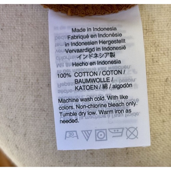 Texture & Thread Madewell Womens Wrap Top Burnt Orange Brown Size Medium - Picture 6 of 6